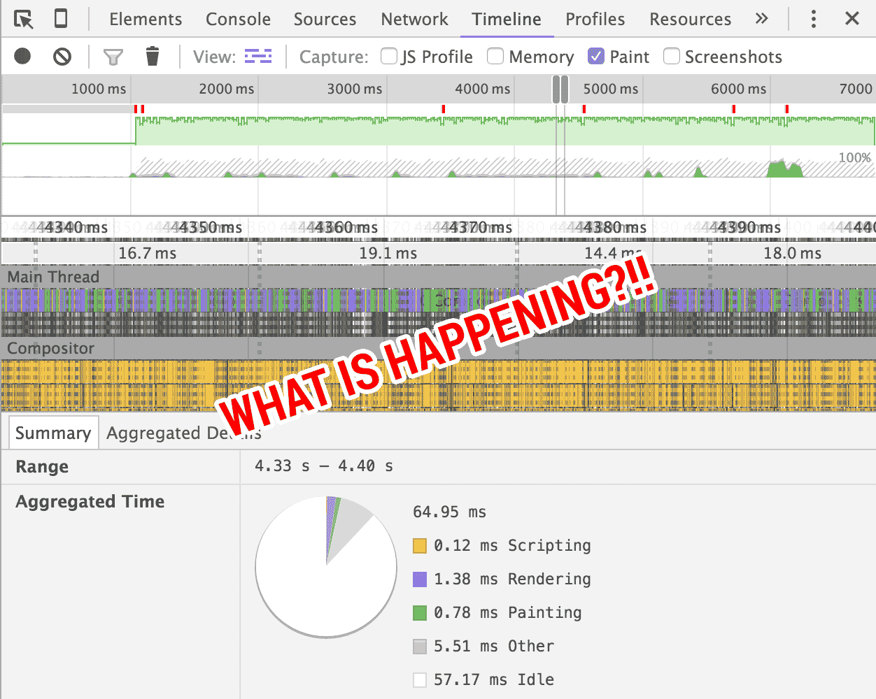 DevTools going crazy in the Hamster build