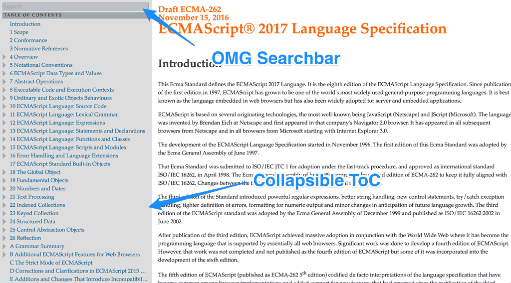 The ESnext spec draft